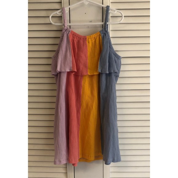 Peek size 6/7 Colorblock striped summer dress nwot - Picture 5 of 6